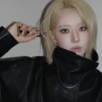 LE SSERAFIMのさくらが黒レザーコーデ披露