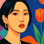 HWASA、ショートカットにチューリップで魅了