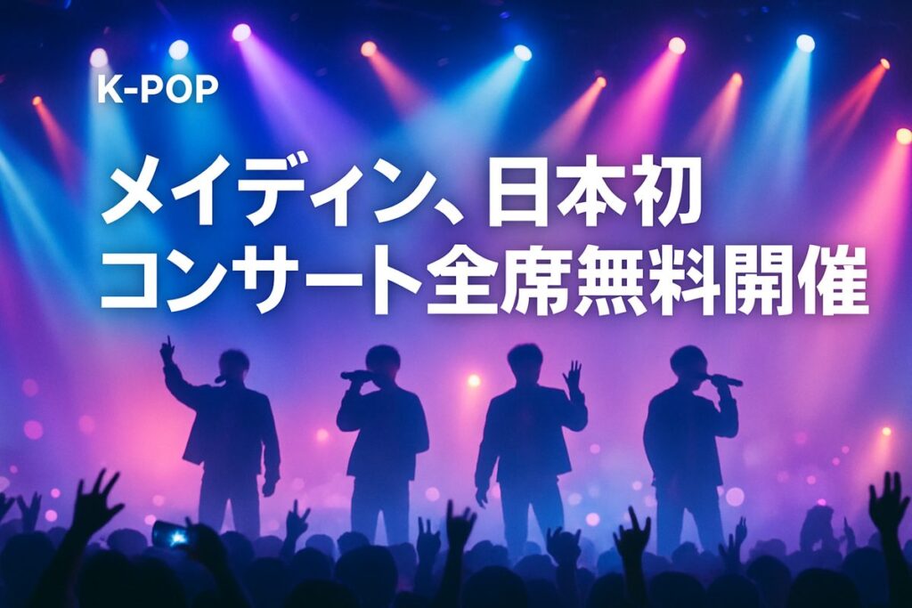 メイディン、日本初コンサート全席無料開催