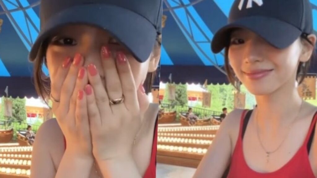 aespaのKARINA、遊園地で自然体の姿披露