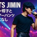 BTS JIMIN、パン帽子とレザーパンツ着こなし