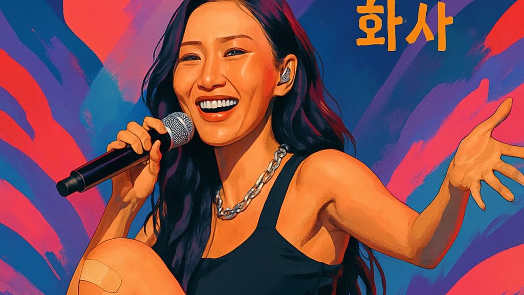 HWASA、膝の怪我乗り越え笑顔でパフォーマンス