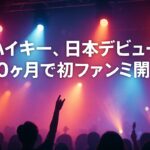 ハイキー、日本デビュー10ヶ月で初ファンミ開催