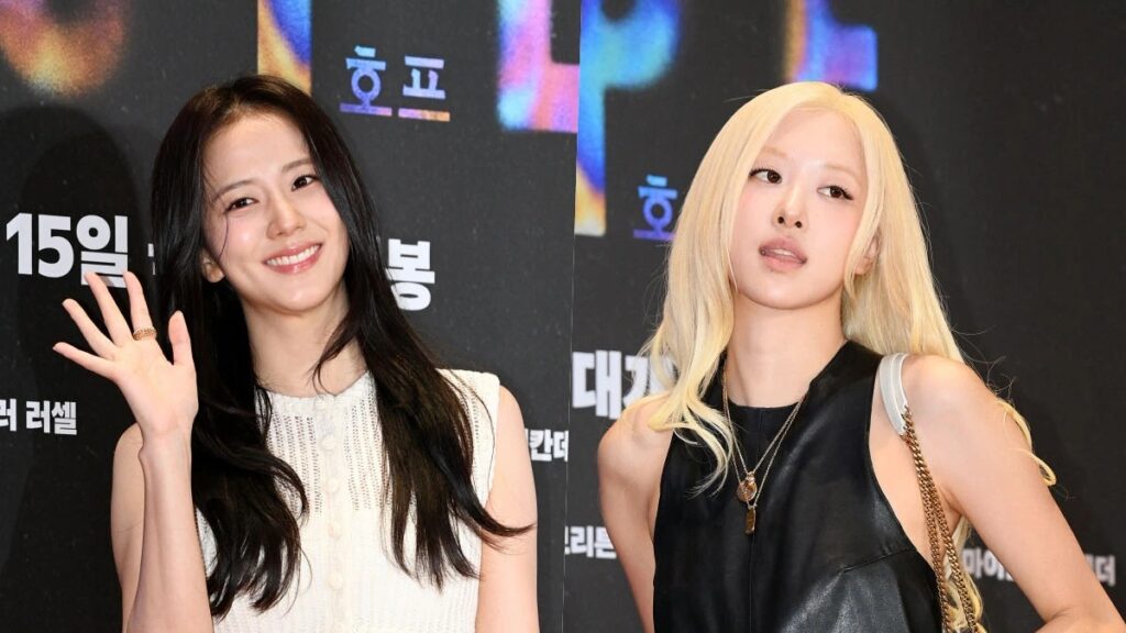 BLACKPINK JISOOとROSÉ 映画『HOPE』試写会出席