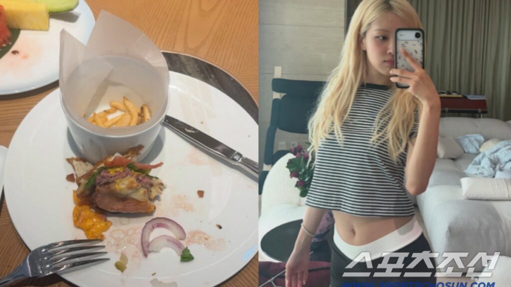 ROSÉ、ハンバーガー半分残し体型の理由