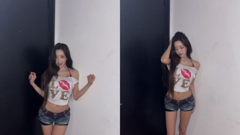 ITZY YUNA、クロップティーで魅せた黄金ライン