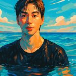 カン・ダニエル、海辺で水中ショット公開