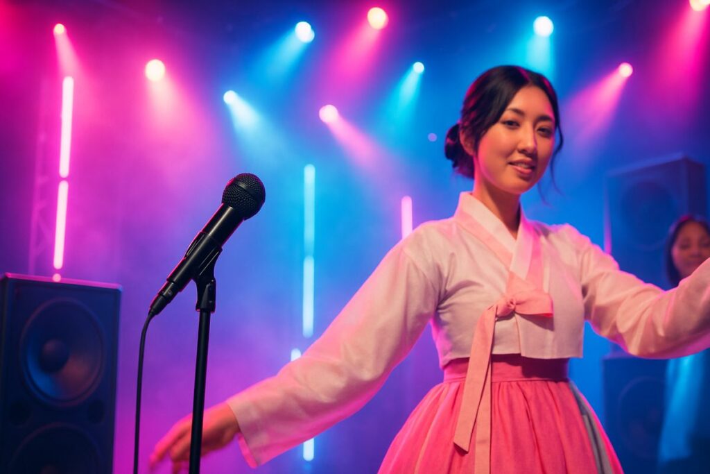Apinkオ・ハヨン、韓服姿の集合セルカ公開