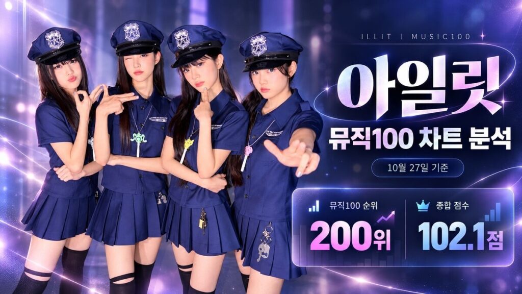 ILLIT新曲「体捕まえるぞ」200位にランクイン